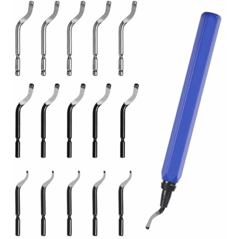 Feiyue - Ensemble d'outils d'ébavurage en métal Facile à déplacer en douceur Ensemble d'outils d'ébavurage manuels à large application avec lames