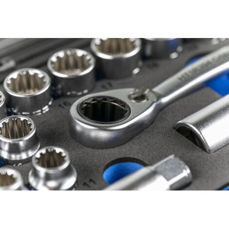 Ensemble d'outils Hogert HT1R478 1/4'' 3/8'' 18 unités