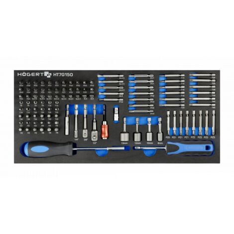 Ensemble d'outils Hogert HT7G150 107 unités