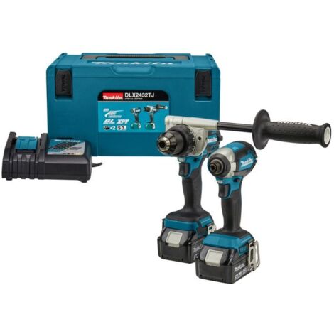 Ensemble d'outils Makita DLX2432TJ (DDF486 + DTD153) 18 V 2x5 0 Ah accu.