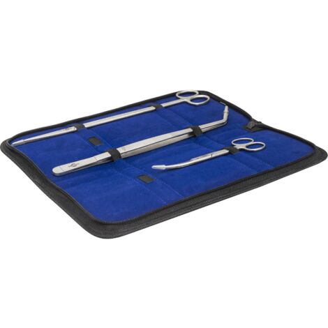ENSEMBLE D'OUTILS POUR AQUARIUM : CISEAUX ET PINCE À ÉPILER