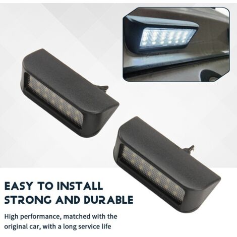 Ensemble d'une tonne, couleur comme sur la photo, matériau : ABS 12, éclairage de plaque d'immatriculation arrière à LED pour voiture 6340G7 6340