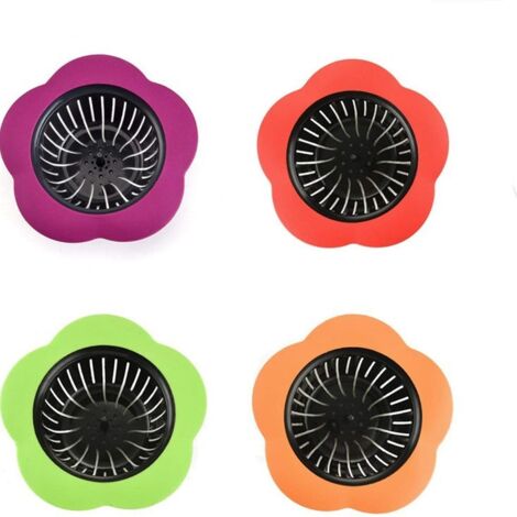 Ensemble d'ustensiles de cuisine, cuillères et spatules de cuisine en silicone, boîte colorée, bonde portable, bonde de salle de bain, filtre à cheveux et à peluches, bonde d'égout