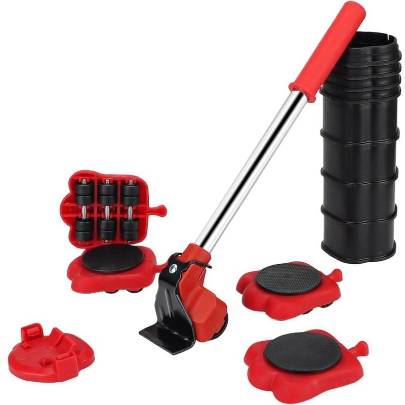 SNQ - Ensemble élévateur de meubles robuste 14 pièces – Kit de déménagement de meubles sur roulettes – Ensemble élévateur de meubles – Pour meubles