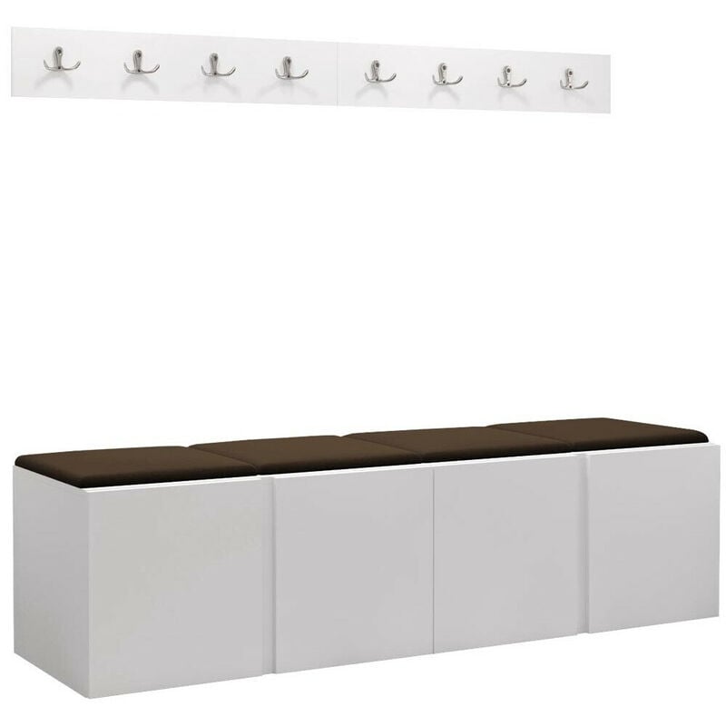 Mobilier1 - Meuble d'entrée Hartford 276, Manila 04, 0x0x0cm, Tapisserie, Stratifié, à poser, à suspendre