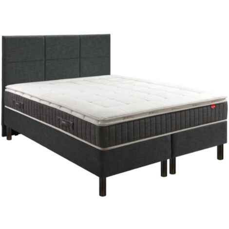 Ensemble Epeda ENSEMBLE ENCHANTEUR 5 EN 1 GRIS CHINE 160x200 Ressorts