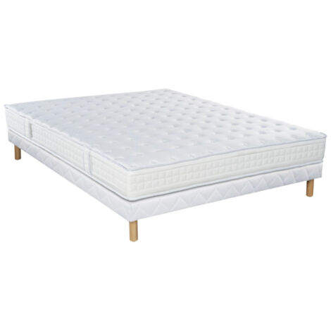 Ensemble Essenzia  DELICE TRES FERME + Sommier Tradition + Pieds 80x190 Mousse