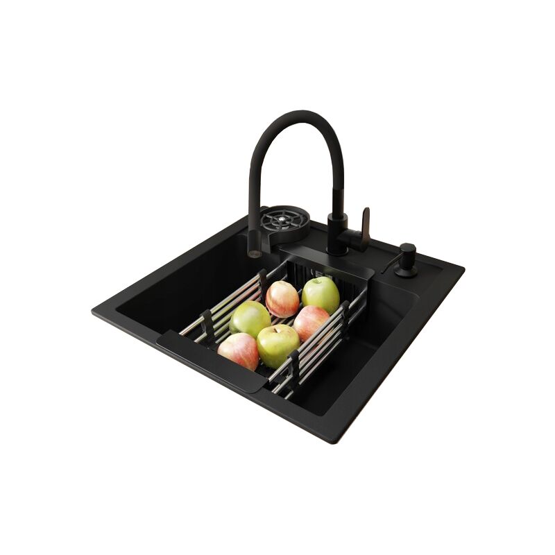 Ensemble evier Franke sirius sid 610 battery dryerwasher black basket 85112531