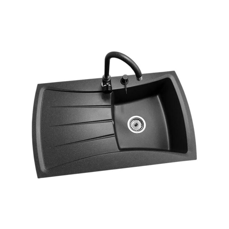 Granitan - ensemble évier/lave-vaisselle en granit mélangeur+distributeur