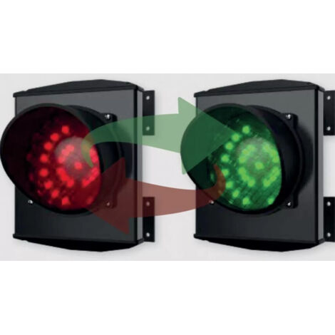 ENSEMBLE FEU SIGNAL.ROUGE/VERT COMPACT