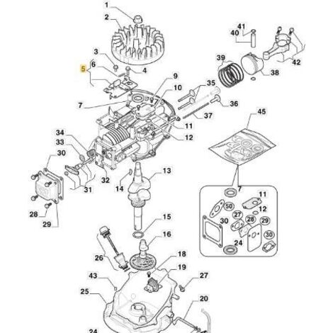 ENSEMBLE FREIN VOLANT MOTEUR ORIGINAL STIGA - 118551483/0