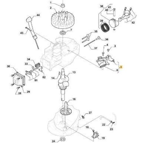 ENSEMBLE FREIN VOLANT MOTEUR ORIGINAL STIGA - 118551486/0