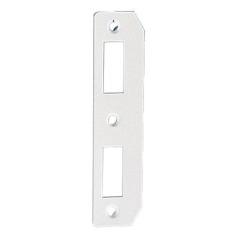 Ensemble gâche + têtière inox pour serrure de portillon finition noir RAL 9005 - TIRARD