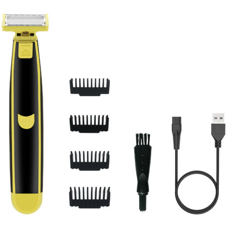 Ensemble hybride visage + corps pour hommes avec peigne à barbe de trois jours et kit tondeuse à cheveux 5 en 1