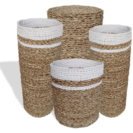Ensemble jonc de mer - 2 vases et 2 bacs- Vendu par 1