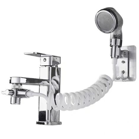 Ensemble lavabo avec douchette et flexible télescopique, idéal pour se laver les cheveux ou nettoyer le robinet - AquaForge