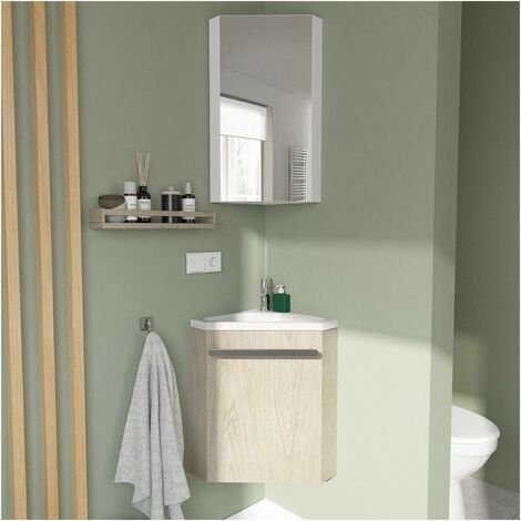 Armoire de toilette miroir LED et prise 220v - MIRBOX