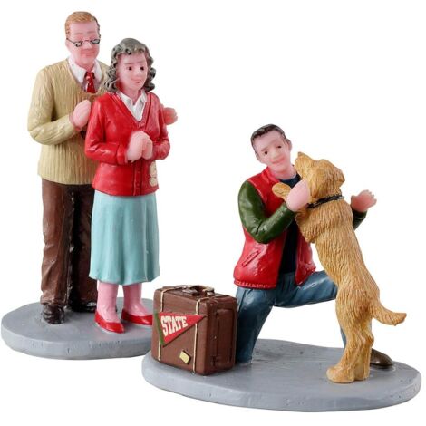 Ensemble Lemax Welcome Home - Set de 2 pour village de Noël