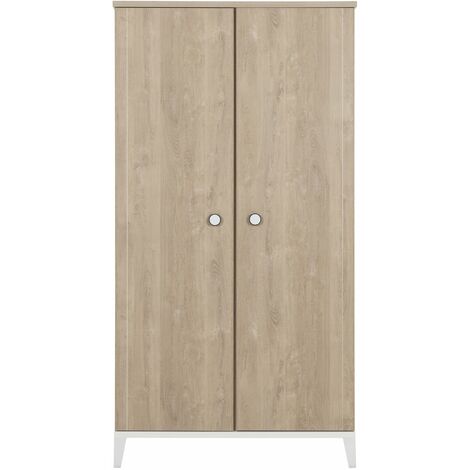 Ensemble Lit 70x140 + Armoire 2 portes + Commode 3 tiroirs + Plan à langer