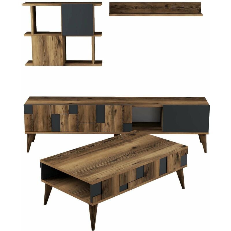 Ensemble meubles de salon en aggloméré Madrid