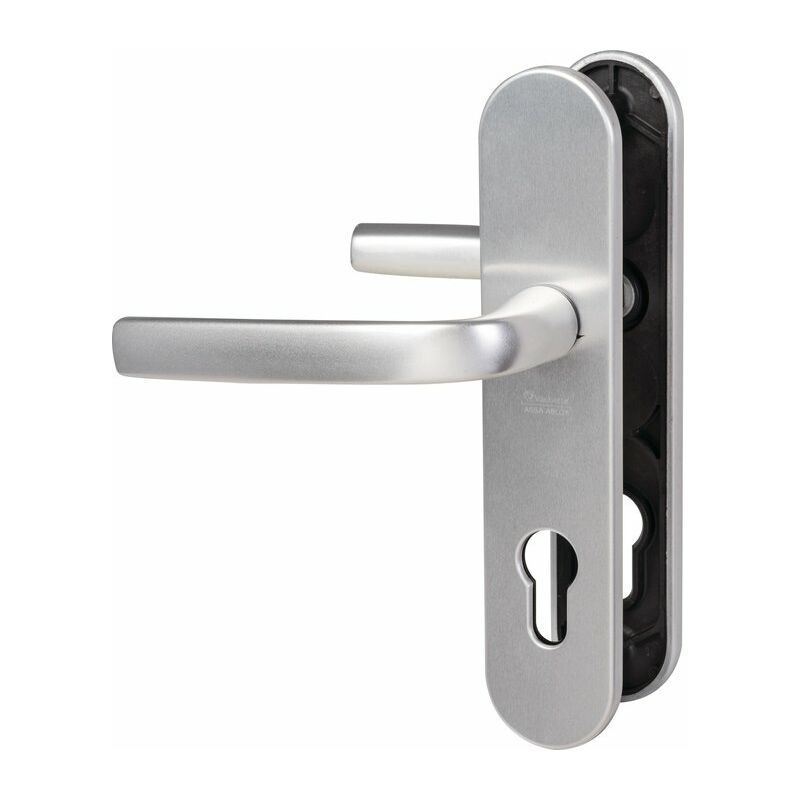 Vachette - Poignée de porte d'entrée - Logio Gris argent - Clé i - 165 mm Vachette - Poignée de porte d'entrée - Logio Gris argent - Clé i - 165 mm