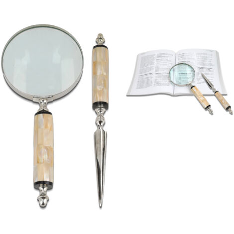 Ensemble loupe et ouvre-lettres