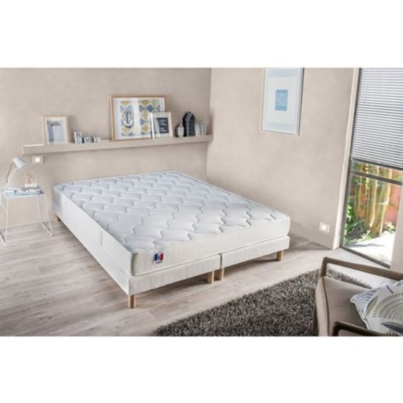 Ensemble Matelas latex ep15cm 160x200cm + Sommier