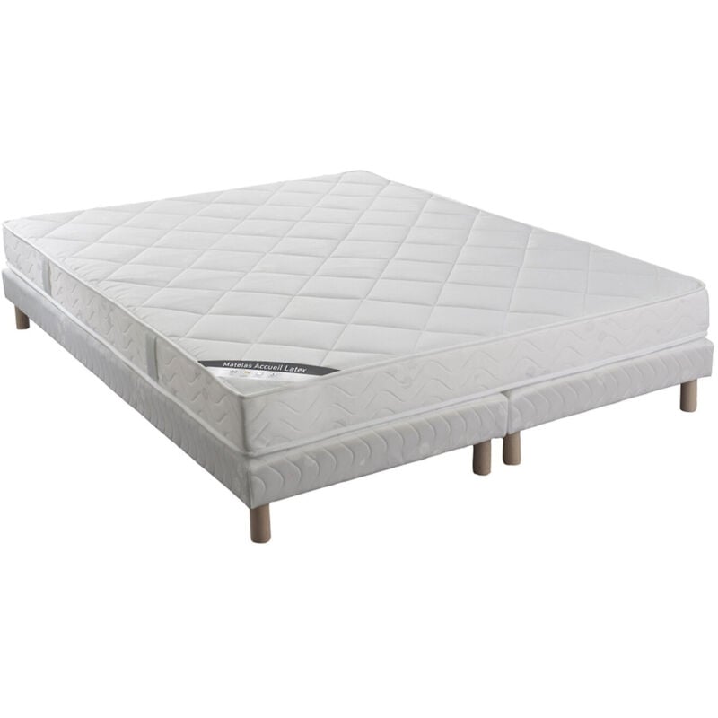 Ensemble Matelas latex ep15cm 160x200cm + Sommier