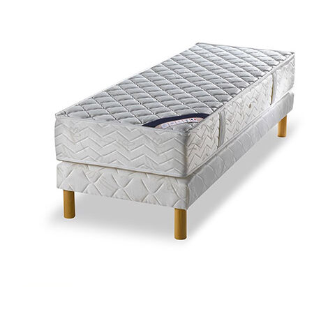 BÉLIER LAINÉ Ensemble matelas ressorts ensachés - grand confort ferme 80x190cm + sommier