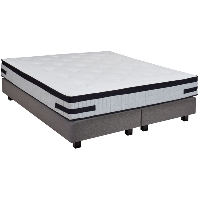 Ensemble matelas + sommier 160x200 cm CONFORTLUXE
