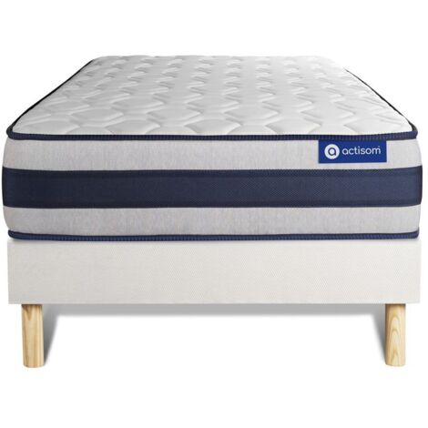 Pack Matelas + Sommier Lattes AltoBuy Chypre 80x190cm - Idéal Enfant Et Adolescent