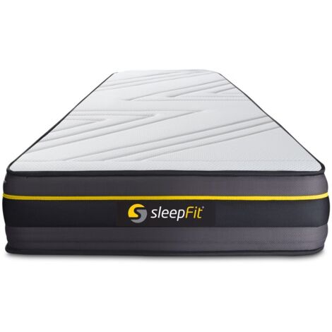 Ensemble matelas sommier Active 90 x 190 cm - Couleur : Noir