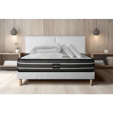 Matelas 140 x 190 EMMA Hybride 140x190 cm + 2 oreillers Pas Cher