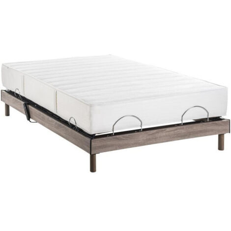 Ensemble matelas + sommier relaxation électrique ERGO 6 Physiomax - 140x200 cm - DEKO DREAM