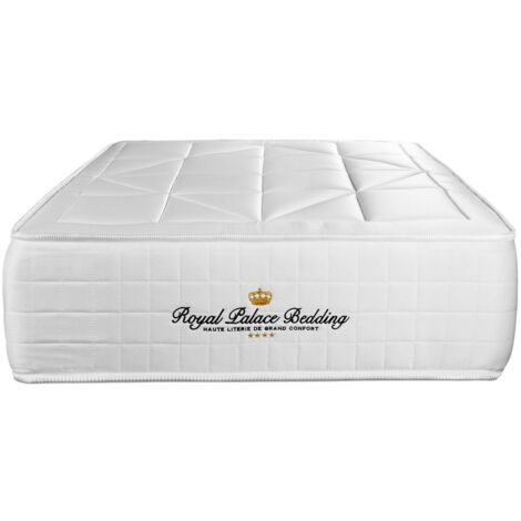 Ensemble matelas sommier Windsor 90 x 200 cm - Couleur : Blanc