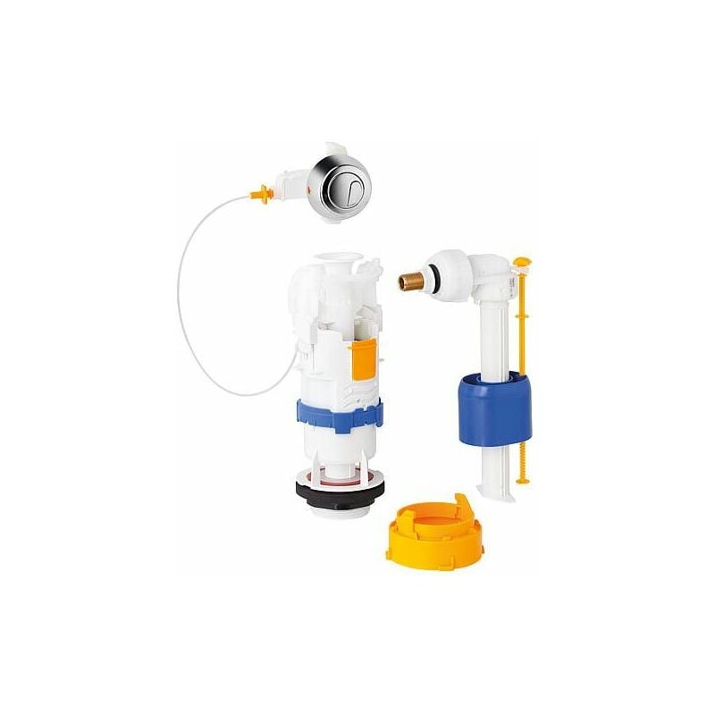 Regiplast - Kit mecanisme wc Deco cable 27500 avec actionnement 2 quantites 3/61