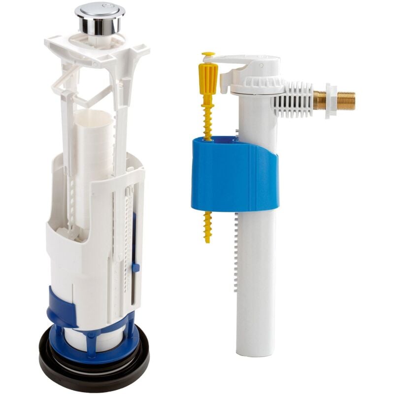 Nicoll - Ensemble Mécanisme de chasse 3V302 à étrier double débit + Flotteur 1700