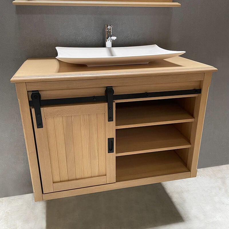 Byca - ensemble meuble sdb - authentica - Ensemble meuble - CheneBlanc - 93x51x62CM