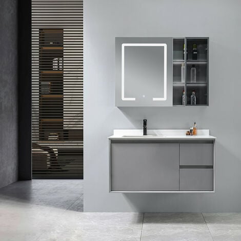 Meuble salle de bain TIM 100cm avec lavabo - couleur au choix