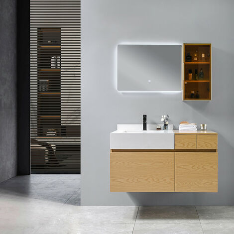 BELLEGNO Meuble salle de bain vasque SERENA 100 cm + miroir