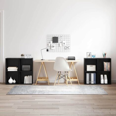 Ensemble meuble TV 4 pcs Chêne noir 37 x 35 x 72 cm vidaXL