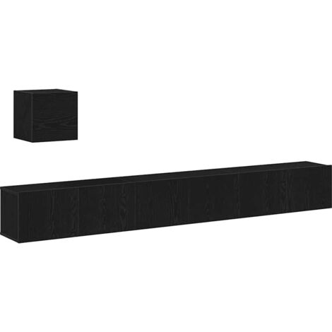 Ensemble meuble TV 4 pcs，Banc TV，Armoire TV Chêne noir 80 x 30 x 30 cm CFW828372