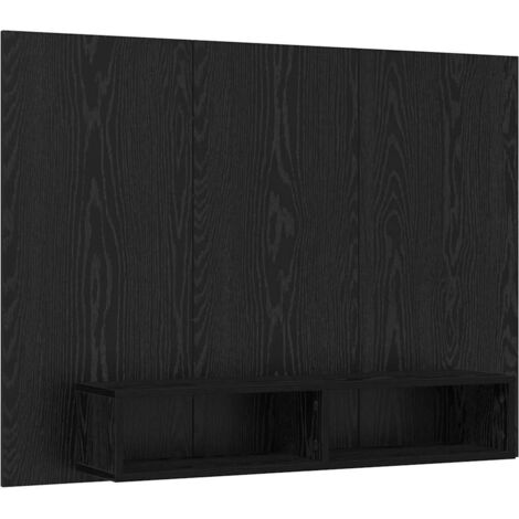 Ensemble meuble TV  Banc TV  Armoire TV Montage mural Chêne noir 120 x 23,5 x 90 cm