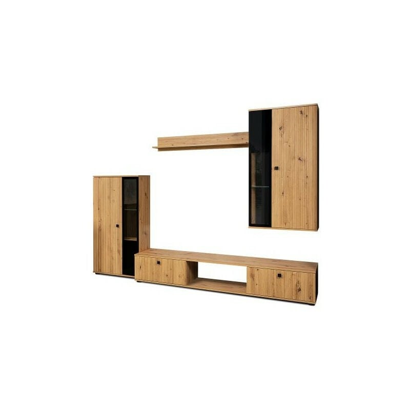 Azura Home Design - Ensemble meuble tv cali 240 cm chêne