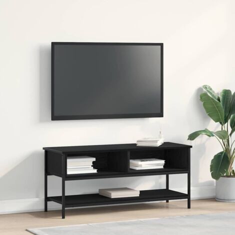 Ensemble meuble TV Montage mural-Banc TV-Meuble Télé Chêne noir 100 x 35 x 45 cm