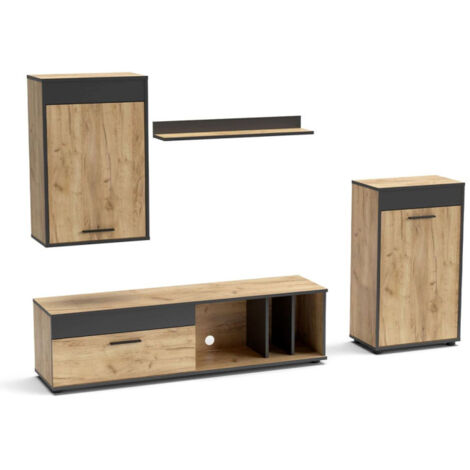 Ensemble Meuble TV "Sabrina" 220cm Naturel
