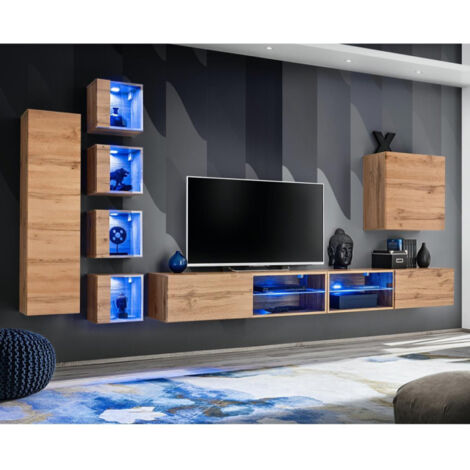 Ensemble Meuble TV "Switch XXVI" 320cm Naturel