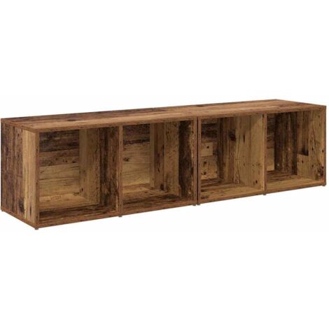 Ensemble meuble TV，Banc TV，Armoire TV Bois Ancien Bois d'ingénierie CFW394236
