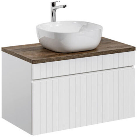 Ensemble meuble vasque 80 cm - Emblematic White - Livraison gratuite
