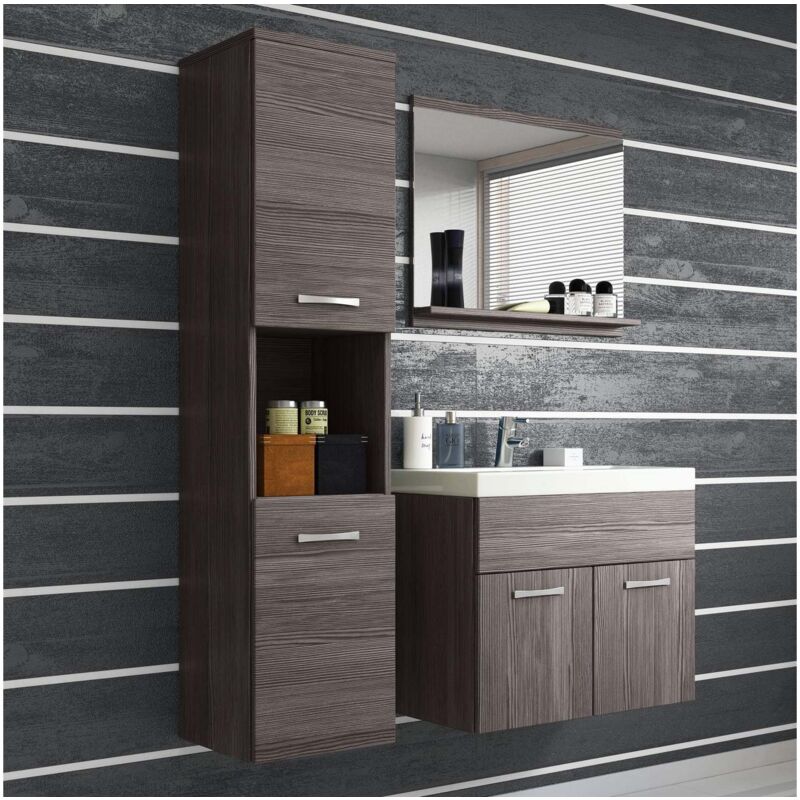 Deco In Paris - harmony - Ensemble meubles salle de bain design suspendu - Wengé harmony